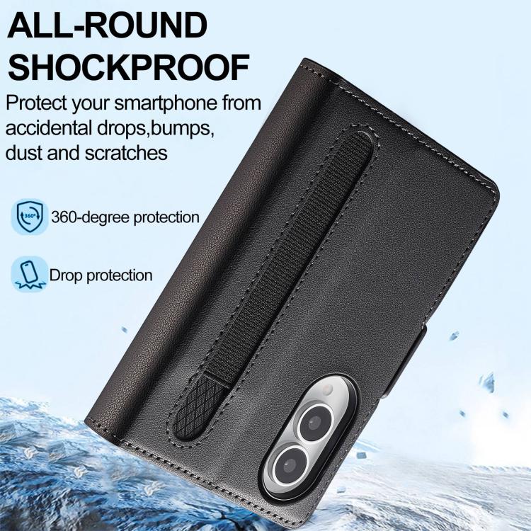 Custodia per telefono in PU con trama fine smerigliata LC.IMEEKE L1 Series con slot per penna, penna non inclusa, For Galaxy Z Fold8 5G, For Galaxy Z Fold8 Ultra 5G, For Samsung Galaxy Z Fold7 5G, For Samsung Galaxy Z Fold6