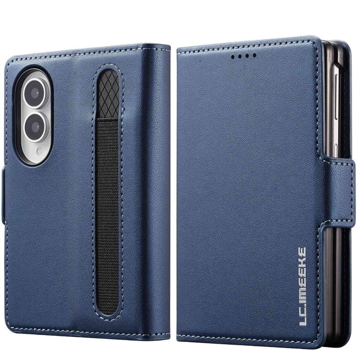 Custodia per telefono in PU con trama fine smerigliata LC.IMEEKE L1 Series con slot per penna, penna non inclusa, For Galaxy Z Fold8 5G, For Galaxy Z Fold8 Ultra 5G, For Samsung Galaxy Z Fold7 5G, For Samsung Galaxy Z Fold6