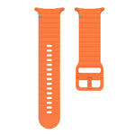 Cinturino per orologio in silicone con cuciture a grana ondulata, For Samsung Galaxy Watch Ultra 47mm / Ultra 2025