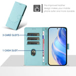 Custodia per telefono in pelle con stampa a nido d'ape e protezione RFID, For Samsung Galaxy M15 5G / F15 5G, For Samsung Galaxy M34 5G / F34 5G, For Samsung Galaxy M35 5G, For Samsung Galaxy M54 5G / F54 5G