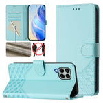 Custodia per telefono in pelle con stampa a nido d'ape e protezione RFID, For Samsung Galaxy M14 5G, For Samsung Galaxy M53 5G, For Samsung Galaxy M33 5G, For Samsung Galaxy M52