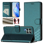 Custodia per telefono in pelle con stampa a nido d'ape e protezione RFID, For Samsung Galaxy M14 5G, For Samsung Galaxy M53 5G, For Samsung Galaxy M33 5G, For Samsung Galaxy M52