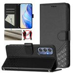 Custodia per telefono in pelle con stampa a nido d'ape e protezione RFID, For Samsung Galaxy M15 5G / F15 5G, For Samsung Galaxy M34 5G / F34 5G, For Samsung Galaxy M35 5G, For Samsung Galaxy M54 5G / F54 5G