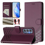 Custodia per telefono in pelle con stampa a nido d'ape e protezione RFID, For Samsung Galaxy M15 5G / F15 5G, For Samsung Galaxy M34 5G / F34 5G, For Samsung Galaxy M35 5G, For Samsung Galaxy M54 5G / F54 5G