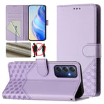 Custodia per telefono in pelle con stampa a nido d'ape e protezione RFID, For Samsung Galaxy M15 5G / F15 5G, For Samsung Galaxy M34 5G / F34 5G, For Samsung Galaxy M35 5G, For Samsung Galaxy M54 5G / F54 5G