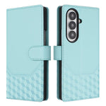 Custodia per telefono in pelle con stampa a nido d'ape e protezione RFID, For Samsung Galaxy Z Fold7 5G, For Samsung Galaxy Z Fold5