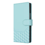 Custodia per telefono in pelle con stampa a nido d'ape e protezione RFID, For Samsung Galaxy Z Fold7 5G, For Samsung Galaxy Z Fold5