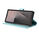 Custodia per telefono in pelle con stampa a nido d'ape e protezione RFID, For Samsung Galaxy Z Fold7 5G, For Samsung Galaxy Z Fold5