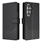 Custodia per telefono in pelle con stampa a nido d'ape e protezione RFID, For Samsung Galaxy Z Fold7 5G, For Samsung Galaxy Z Fold5