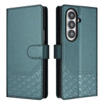 Custodia per telefono in pelle con stampa a nido d'ape e protezione RFID, For Samsung Galaxy Z Fold7 5G, For Samsung Galaxy Z Fold5