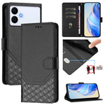 Custodia per telefono in pelle con stampa a nido d'ape e protezione RFID, For Galaxy S26 FE 5G, For Samsung Galaxy S26+ 5G, For Samsung Galaxy S26 Edge 5G, For Samsung Galaxy S26 Ultra 5G