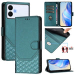 Custodia per telefono in pelle con stampa a nido d'ape e protezione RFID, For Galaxy S26 FE 5G, For Samsung Galaxy S26+ 5G, For Samsung Galaxy S26 Edge 5G, For Samsung Galaxy S26 Ultra 5G