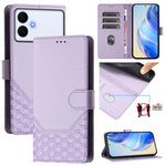 Custodia per telefono in pelle con stampa a nido d'ape e protezione RFID, For Galaxy S26 FE 5G, For Samsung Galaxy S26+ 5G, For Samsung Galaxy S26 Edge 5G, For Samsung Galaxy S26 Ultra 5G