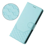 Custodia per telefono in pelle con stampa a nido d'ape e protezione RFID, For Samsung Galaxy S26 5G, For Samsung Galaxy S25 Edge 5G, For Samsung Galaxy S25 5G, For Samsung Galaxy S25+ 5G
