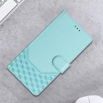Custodia per telefono in pelle con stampa a nido d'ape e protezione RFID, For Samsung Galaxy S26 5G, For Samsung Galaxy S25 Edge 5G, For Samsung Galaxy S25 5G, For Samsung Galaxy S25+ 5G