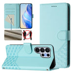 Custodia per telefono in pelle con stampa a nido d'ape e protezione RFID, For Galaxy S26 FE 5G, For Samsung Galaxy S26+ 5G, For Samsung Galaxy S26 Edge 5G, For Samsung Galaxy S26 Ultra 5G