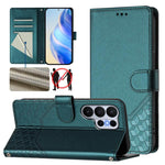 Custodia per telefono in pelle con stampa a nido d'ape e protezione RFID, For Galaxy S26 FE 5G, For Samsung Galaxy S26+ 5G, For Samsung Galaxy S26 Edge 5G, For Samsung Galaxy S26 Ultra 5G