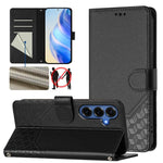 Custodia per telefono in pelle con stampa a nido d'ape e protezione RFID, For Galaxy S26 FE 5G, For Samsung Galaxy S26+ 5G, For Samsung Galaxy S26 Edge 5G, For Samsung Galaxy S26 Ultra 5G