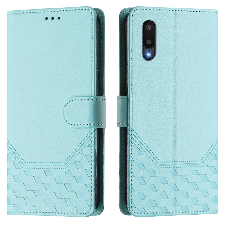 Custodia per telefono in pelle con stampa a nido d'ape e protezione RFID, For Samsung Galaxy A02 / M02, For Samsung Galaxy A72, For Samsung Galaxy A02s 164mm, For Samsung Galaxy A02s 166mm