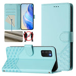 Custodia per telefono in pelle con stampa a nido d'ape e protezione RFID, For Samsung Galaxy A02 / M02, For Samsung Galaxy A72, For Samsung Galaxy A02s 164mm, For Samsung Galaxy A02s 166mm