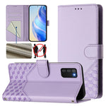 Custodia per telefono in pelle con stampa a nido d'ape e protezione RFID, For Samsung Galaxy A02 / M02, For Samsung Galaxy A72, For Samsung Galaxy A02s 164mm, For Samsung Galaxy A02s 166mm