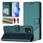 Custodia per telefono in pelle con stampa a nido d'ape e protezione RFID, For Samsung Galaxy A03 166mm, For Samsung Galaxy A03 164mm, For Samsung Galaxy A32 5G / M32 5G, For Samsung Galaxy A52 5G / 4G / A52s