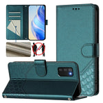 Custodia per telefono in pelle con stampa a nido d'ape e protezione RFID, For Samsung Galaxy A03s 164mm, For Samsung Galaxy A03s 166mm, For Samsung Galaxy A22 4G, For Samsung Galaxy A32 4G