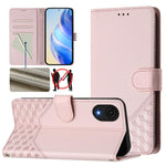 Custodia per telefono in pelle con stampa a nido d'ape e protezione RFID, For Samsung Galaxy A53 5G, For Samsung Galaxy A73 5G, For Samsung Galaxy A03 Core, For Samsung Galaxy A33 5G
