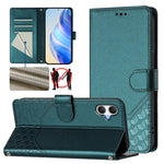 Custodia per telefono in pelle con stampa a nido d'ape e protezione RFID, For Samsung Galaxy A06, For Samsung Galaxy XCover7 Pro, For Samsung Galaxy A15 5G / 4G, For Samsung Galaxy A55 5G Global