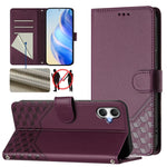 Custodia per telefono in pelle con stampa a nido d'ape e protezione RFID, For Samsung Galaxy A06, For Samsung Galaxy XCover7 Pro, For Samsung Galaxy A15 5G / 4G, For Samsung Galaxy A55 5G Global