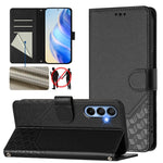 Custodia per telefono in pelle con stampa a nido d'ape e protezione RFID, For Samsung Galaxy A06, For Samsung Galaxy XCover7 Pro, For Samsung Galaxy A15 5G / 4G, For Samsung Galaxy A55 5G Global