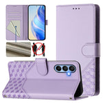 Custodia per telefono in pelle con stampa a nido d'ape e protezione RFID, For Samsung Galaxy A06, For Samsung Galaxy XCover7 Pro, For Samsung Galaxy A15 5G / 4G, For Samsung Galaxy A55 5G Global