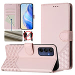 Custodia per telefono in pelle con stampa a nido d'ape e protezione RFID, For Samsung Galaxy A56 5G, For Samsung Galaxy A26, For Samsung Galaxy A36, For Samsung Galaxy A16