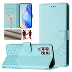 Custodia per telefono in pelle con stampa a nido d'ape e protezione RFID, For Samsung Galaxy A03s 164mm, For Samsung Galaxy A03s 166mm, For Samsung Galaxy A22 4G, For Samsung Galaxy A32 4G
