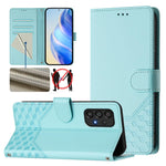 Custodia per telefono in pelle con stampa a nido d'ape e protezione RFID, For Samsung Galaxy A53 5G, For Samsung Galaxy A73 5G, For Samsung Galaxy A03 Core, For Samsung Galaxy A33 5G