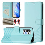 Custodia per telefono in pelle con stampa a nido d'ape e protezione RFID, For Samsung Galaxy A02 / M02, For Samsung Galaxy A72, For Samsung Galaxy A02s 164mm, For Samsung Galaxy A02s 166mm