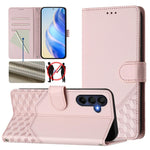 Custodia per telefono in pelle con stampa a nido d'ape e protezione RFID, For Samsung Galaxy A56 5G, For Samsung Galaxy A26, For Samsung Galaxy A36, For Samsung Galaxy A16