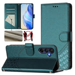 Custodia per telefono in pelle con stampa a nido d'ape e protezione RFID, For Samsung Galaxy A56 5G, For Samsung Galaxy A26, For Samsung Galaxy A36, For Samsung Galaxy A16