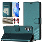 Custodia per telefono in pelle con stampa a nido d'ape e protezione RFID, For Galaxy A27 5G, For Samsung Galaxy A17 4G, For Samsung Galaxy A07 4G, For Samsung Galaxy A06 5G / 4G