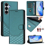 Custodia per telefono in pelle con stampa a nido d'ape e protezione RFID, For Galaxy A27 5G, For Samsung Galaxy A17 4G, For Samsung Galaxy A07 4G, For Samsung Galaxy A06 5G / 4G