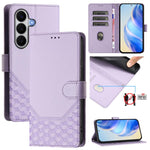 Custodia per telefono in pelle con stampa a nido d'ape e protezione RFID, For Galaxy A27 5G, For Samsung Galaxy A17 4G, For Samsung Galaxy A07 4G, For Samsung Galaxy A06 5G / 4G