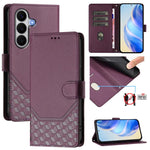Custodia per telefono in pelle con stampa a nido d'ape e protezione RFID, For Galaxy A27 5G, For Samsung Galaxy A17 4G, For Samsung Galaxy A07 4G, For Samsung Galaxy A06 5G / 4G