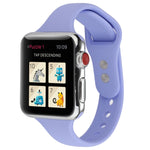 Cinturino da polso sostitutivo con doppia fibbia in silicone sottile, For Apple Watch 5 & 4 44mm / 3 & 2 & 1 42mm