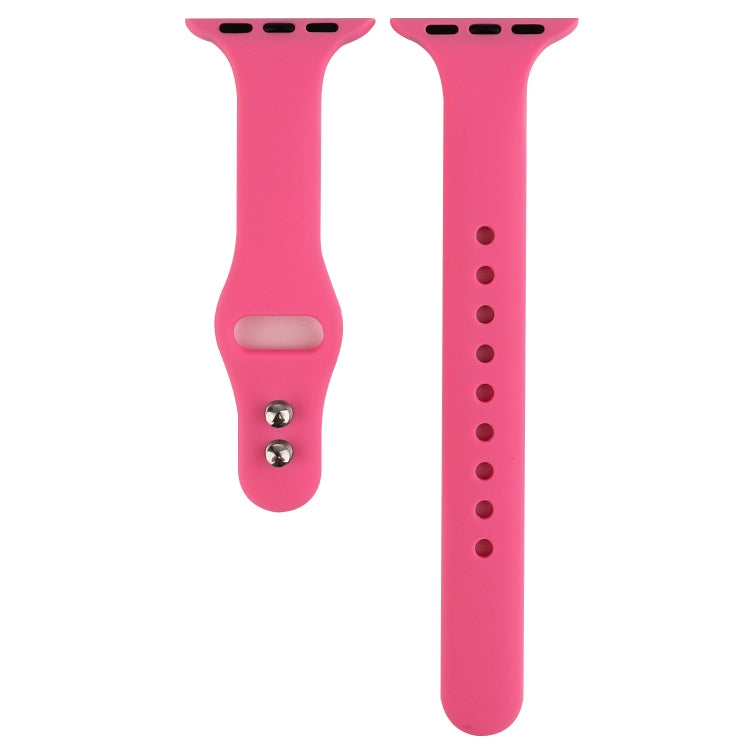 Cinturino da polso sostitutivo con doppia fibbia in silicone sottile, For Apple Watch 5 & 4 44mm / 3 & 2 & 1 42mm