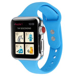 Cinturino da polso sostitutivo con doppia fibbia in silicone sottile, For Apple Watch 5 & 4 44mm / 3 & 2 & 1 42mm