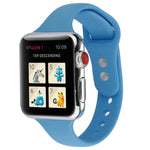 Cinturino da polso sostitutivo con doppia fibbia in silicone sottile, For Apple Watch 5 & 4 44mm / 3 & 2 & 1 42mm