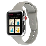Cinturino da polso sostitutivo con doppia fibbia in silicone sottile, For Apple Watch 5 & 4 44mm / 3 & 2 & 1 42mm
