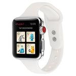 Cinturino da polso sostitutivo con doppia fibbia in silicone sottile, For Apple Watch 5 & 4 44mm / 3 & 2 & 1 42mm
