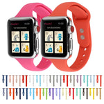 Cinturino da polso sostitutivo con doppia fibbia in silicone sottile, For Apple Watch 5 & 4 44mm / 3 & 2 & 1 42mm
