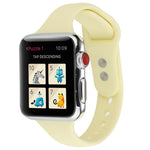 Cinturino da polso sostitutivo con doppia fibbia in silicone sottile, For Apple Watch Series 8&7 41mm / SE 2&6&SE&5&4 40mm / 3&2&1 38mm